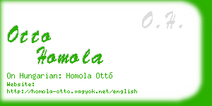 otto homola business card